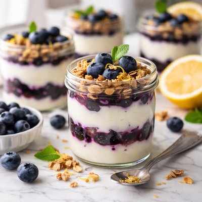 Image of Easy Blueberry Lemon Parfait