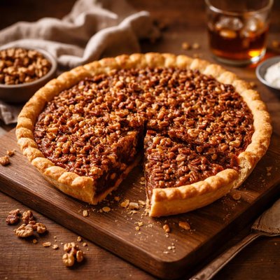 Image of Easy Bourbon Walnut Pie