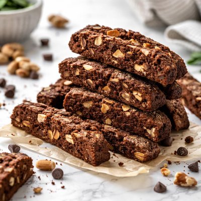 Image of Easy Brownie Nut Biscotti