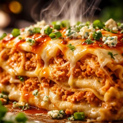 Image of Easy Buffalo Chicken Lasagna