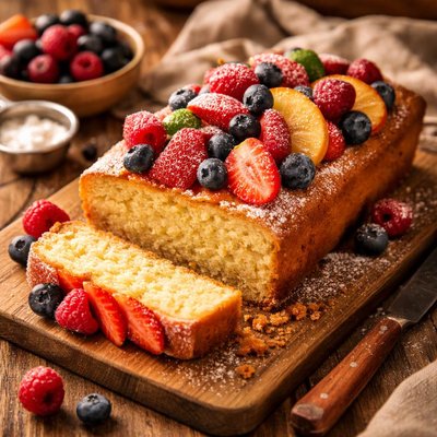 Image of Easy Butter Cake with Fruit
