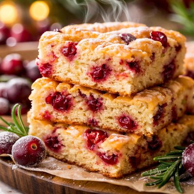 Image of Easy Cake Mix Cranberry Bars