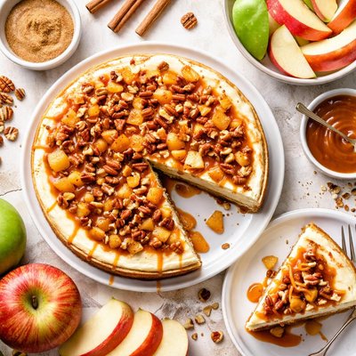 Image of Easy Caramel Apple Cheesecake