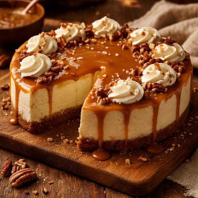 Image of Easy Caramel Cheesecake
