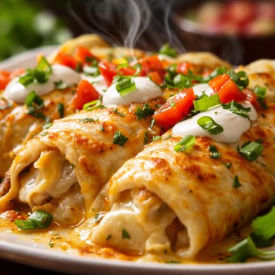Image of Easy Cheese and Sour Cream Enchiladas