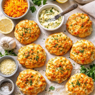 Image of Easy Cheesy Cheddar Garlic Biscuits
