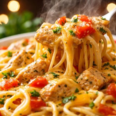 Image of Easy Cheesy Chicken Spaghetti