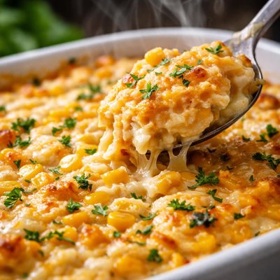 Image of Easy Cheesy Corn Bake Casserole