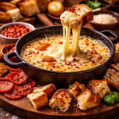 Image of Easy Cheesy Pizza Fondue