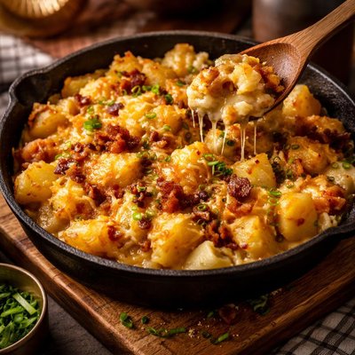 Image of Easy Cheesy Potatoes for the Barbecue