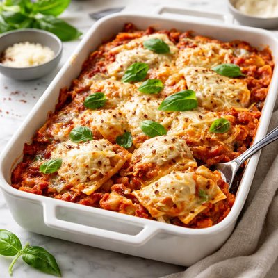 Image of Easy Cheesy Ravioli Casserole