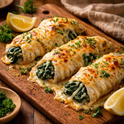 Image of Easy Cheesy Sole Florentine