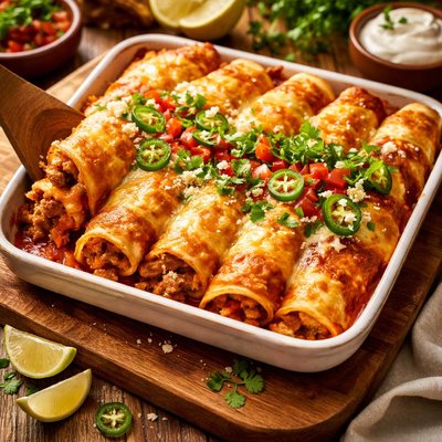 Image of Easy Cheesy Spicy Enchiladas