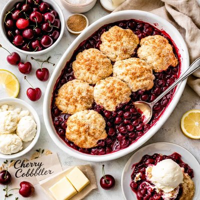 Image of Easy Cherry Cobbler