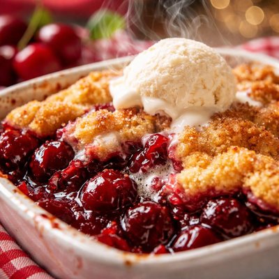 Image of Easy Cherry Cobbler from Gooseberry Patch