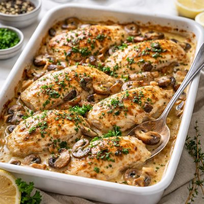 Image of Easy Chicken and Mushroom Casserole
