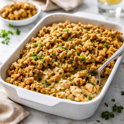 Image of Easy Chicken and Stuffing Casserole