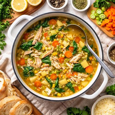 Image of Easy Chicken and Veggie Soup