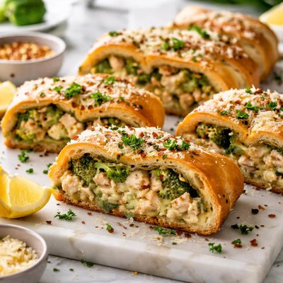 Image of Easy Chicken Broccoli Bread