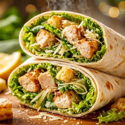 Image of Easy Chicken Caesar Wraps