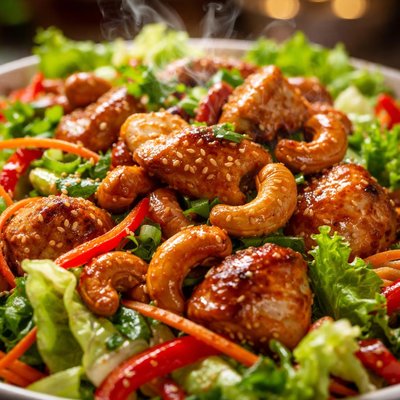 Image of Easy Chicken Cashew Salad