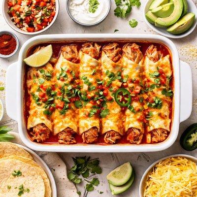 Image of Easy Chicken Cheese Enchiladas