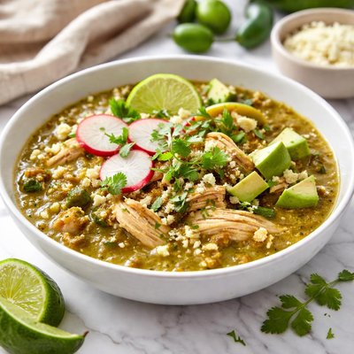 Image of Easy Chicken Chile Verde Crock Pot