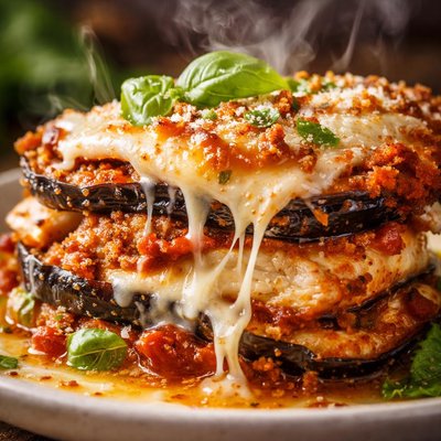 Image of Easy Chicken Eggplant Aubergine Parmesan