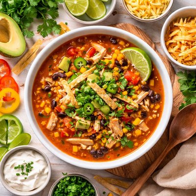 Image of Easy Chicken Fajita Soup