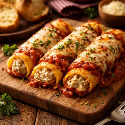 Image of Easy Chicken Manicotti Low Fat