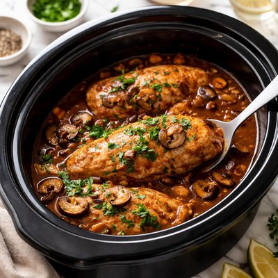 Image of Easy Chicken Marsala in the Crockpot