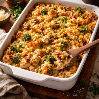 Image of Easy Chicken No Rice Casserole