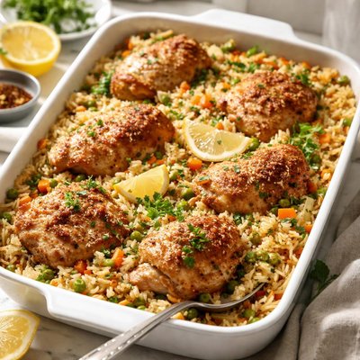 Image of Easy Chicken Pilaf Casserole