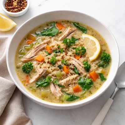 Image of Easy Chicken Quinoa Soup