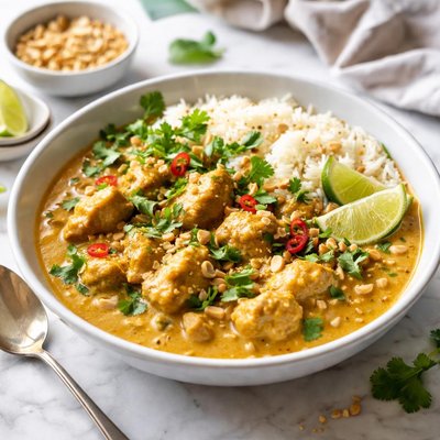 Image of Easy Chicken Satay Peanut Curry