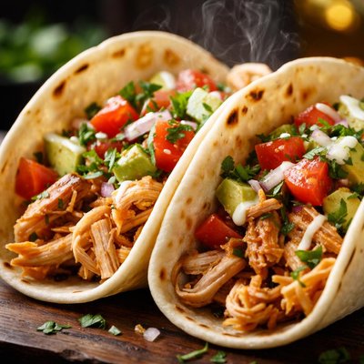Image of Easy Chicken Soft Tacos Rotisserie Chicken