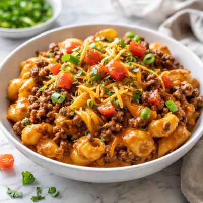 Image of Easy Chili Cheeseburger Mac