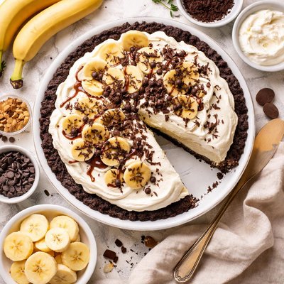 Image of Easy Chocolate Banana Cream Pie