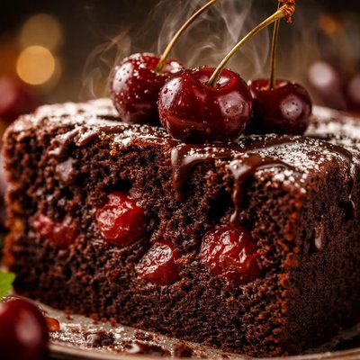 Image of Easy Chocolate Cherry Cake
