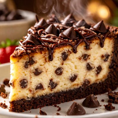 Image of Easy Chocolate Chip Cheesecake