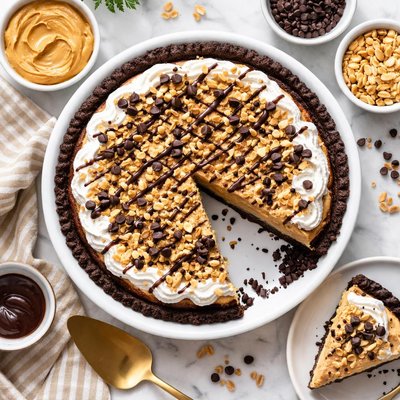 Image of Easy Chocolate Chip Peanut Butter Pie