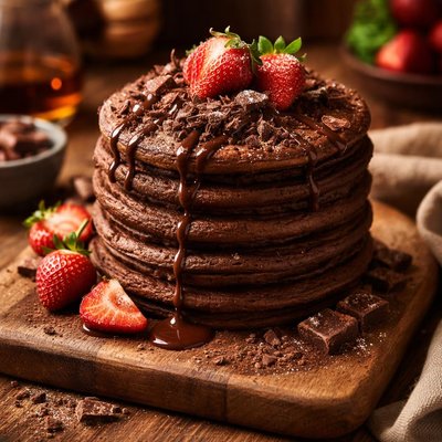 Image of Easy Chocolate Pancakes