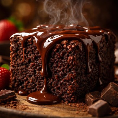 Image of Easy Chocolate Sauce Cake