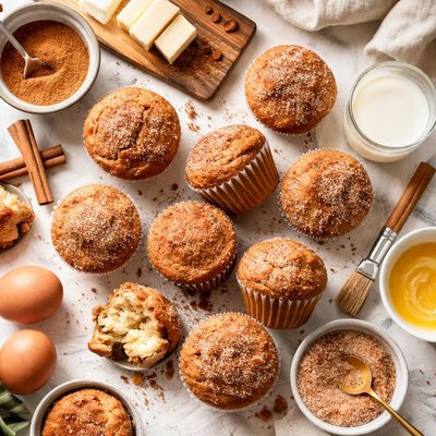 Image of Easy Cinnamon Sugar Muffins