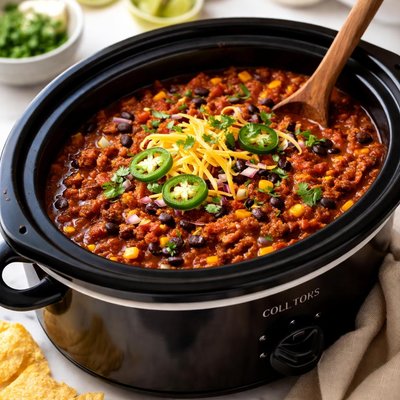 Image of Easy Classic Chilli in a Crockpot