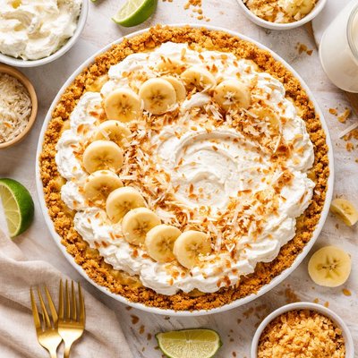 Image of Easy Coconut Banana Cream Pie