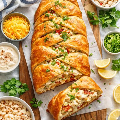 Image of Easy Crab Crescent Loaf