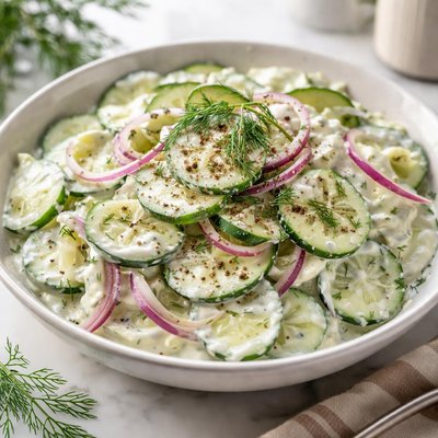 Image of Easy Creamy Cucumbers