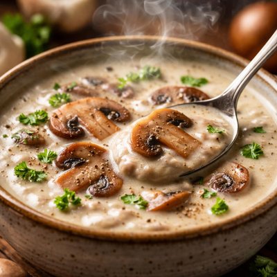 Image of Easy Creamy Mushroom Soup
