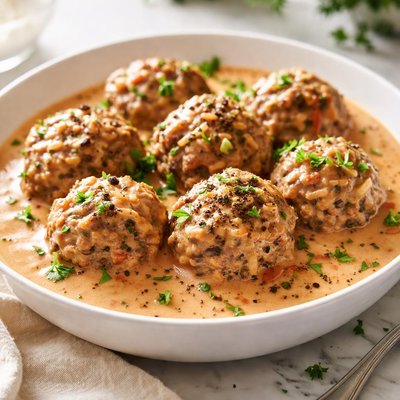 Image of Easy Creamy Porcupine Meatballs